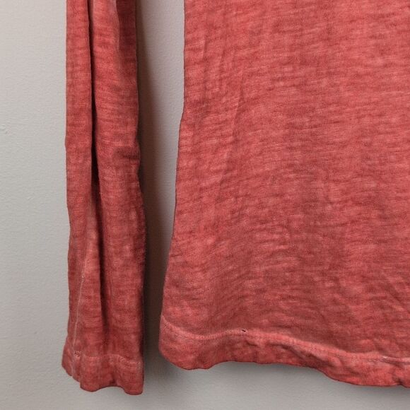 Free People Sequined Long Sleeve Henley Top Size M Boho Festival Western - Picture 5 of 11